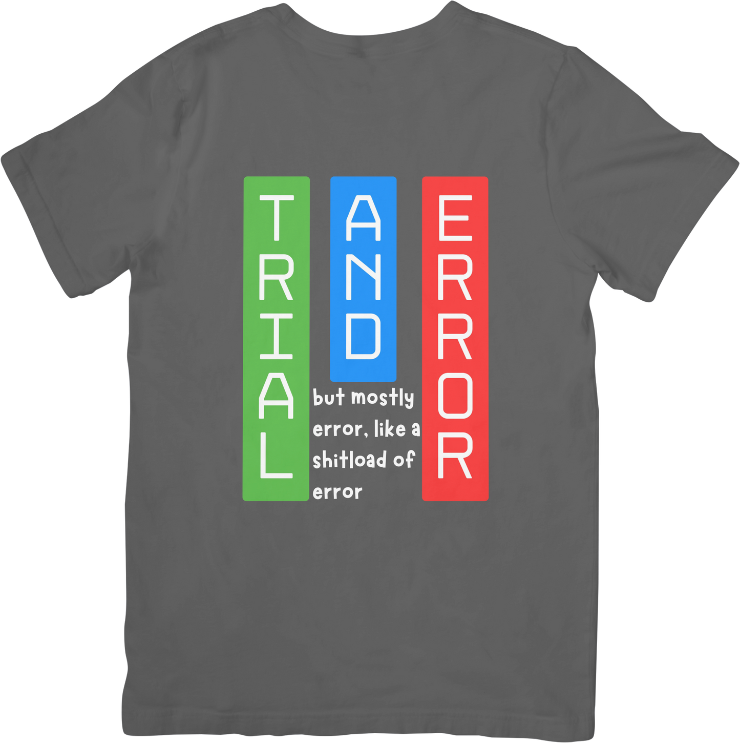 Trial and Error but mostly error like a shit load of error